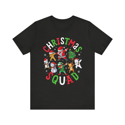 Christmas Squad Santa Dabbing Elf Family Matching Pajamas T-Shirt