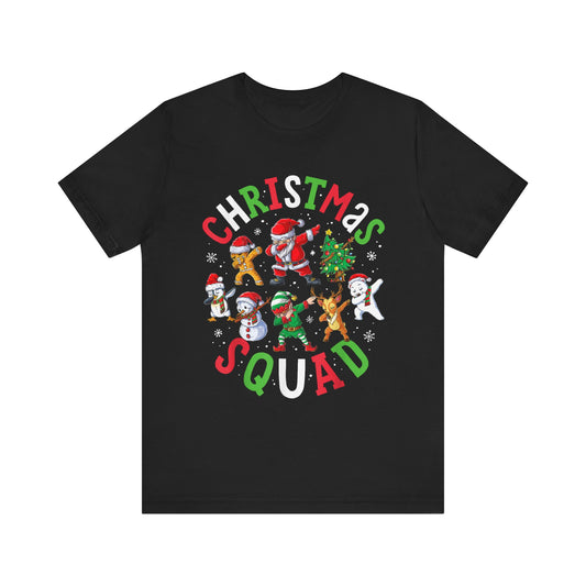 Christmas Squad Santa Dabbing Elf Family Matching Pajamas T-Shirt